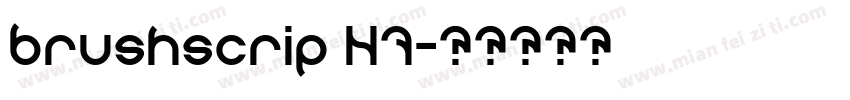 brushscrip N7字体转换